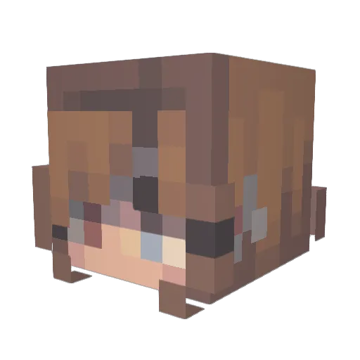 AddyFay Minecraft avatar head, 3D render