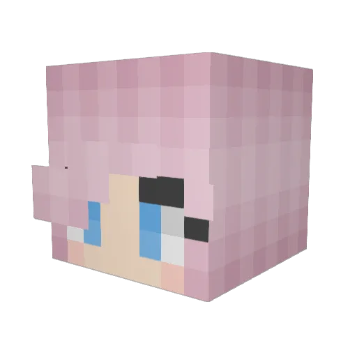 AddyPlays12345 Minecraft avatar head, 3D render