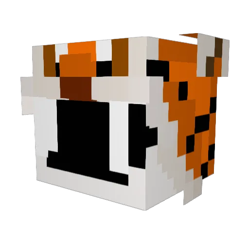 AddySnuggleBug Minecraft avatar head, 3D render