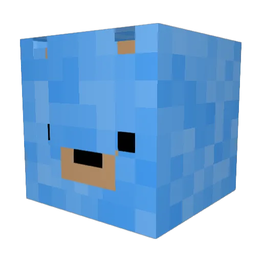 Addyaous Minecraft avatar head, 3D render