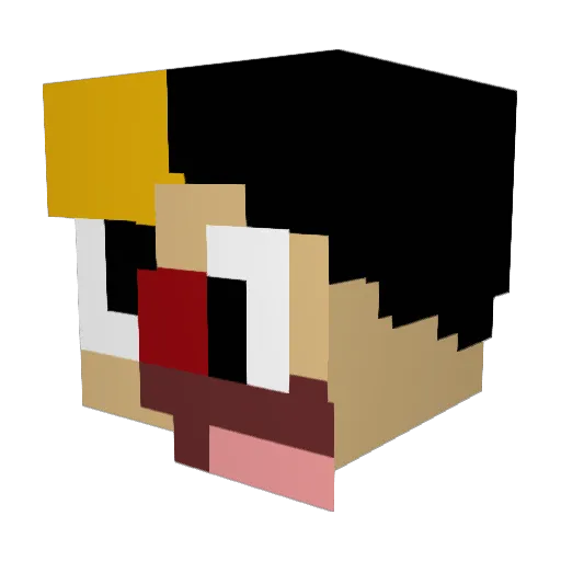 Adeeb_83 Minecraft avatar head, 3D render