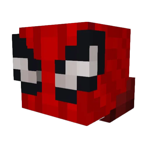 Adeek_ Minecraft avatar head, 3D render