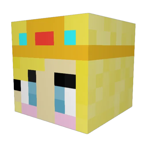 Adeg21 Minecraft avatar head, 3D render