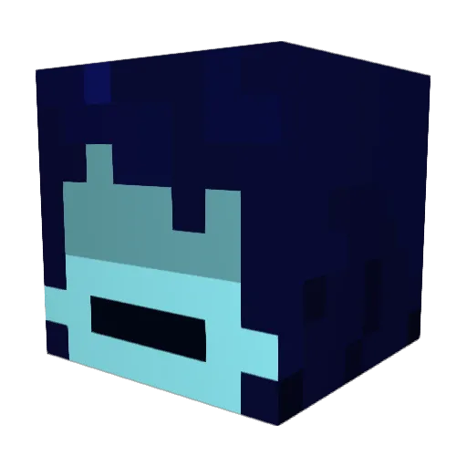 Adeias Minecraft avatar head, 3D render