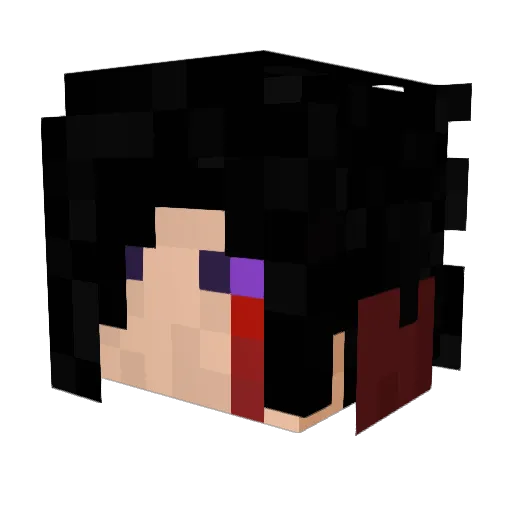 Adekzif Minecraft avatar head, 3D render