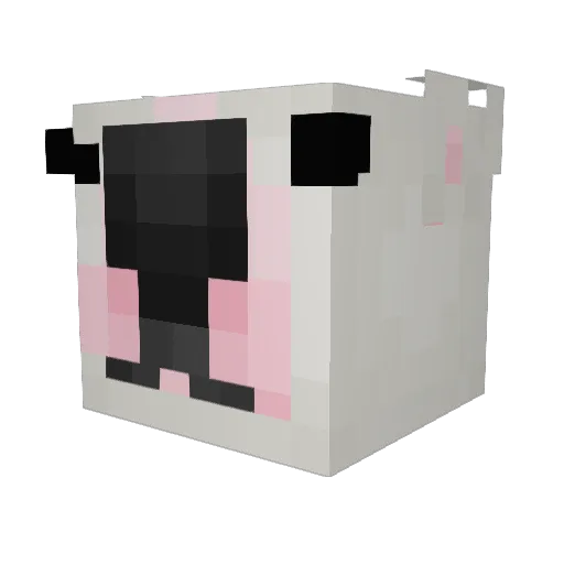 Adel777 Minecraft avatar head, 3D render