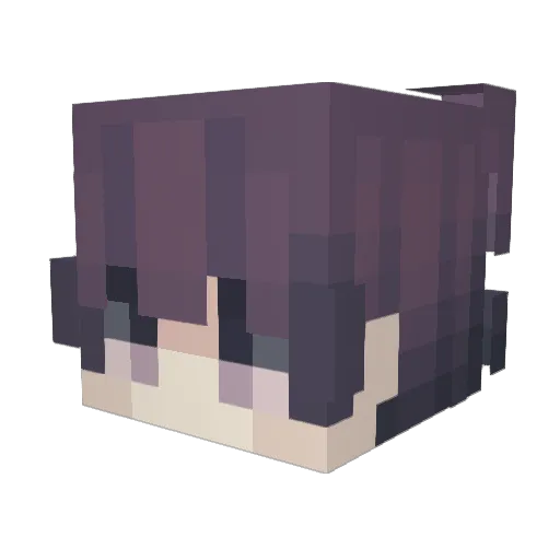 Adela20 Minecraft avatar head, 3D render