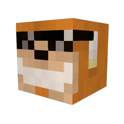 AdelaideLost Minecraft avatar head, 3D render