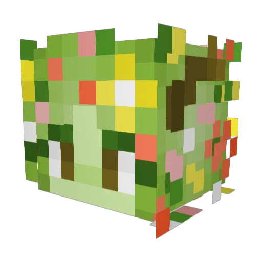Adellenne Minecraft avatar head, 3D render