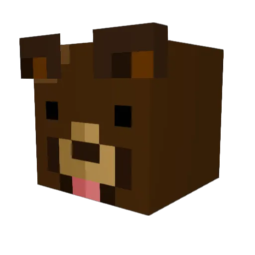 Adelyce Minecraft avatar head, 3D render