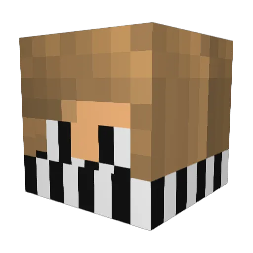 AdemBuraK Minecraft avatar head, 3D render