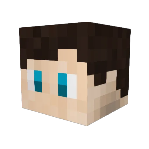 AdemaSlipknotX Minecraft avatar head, 3D render