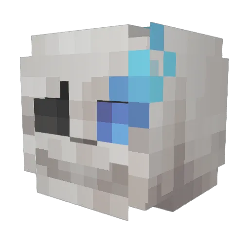 Ademyaser54 Minecraft avatar head, 3D render
