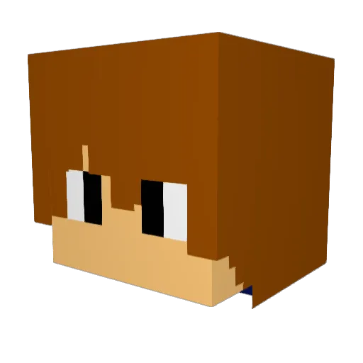 Aden2112 Minecraft avatar head, 3D render