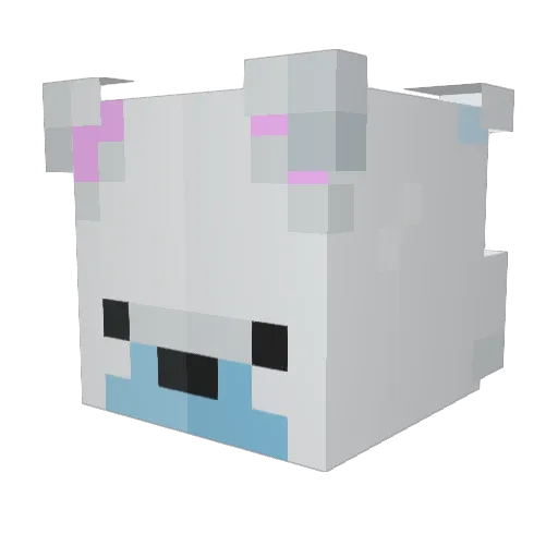 AdenLowvel Minecraft avatar head, 3D render
