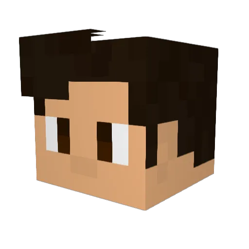 Aden_123 Minecraft avatar head, 3D render