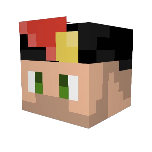 Aden_Corso Minecraft avatar head, 3D render