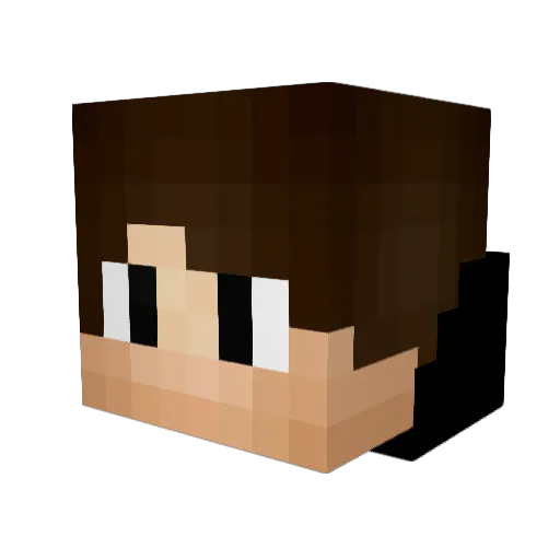 Aden_Gaming Minecraft avatar head, 3D render