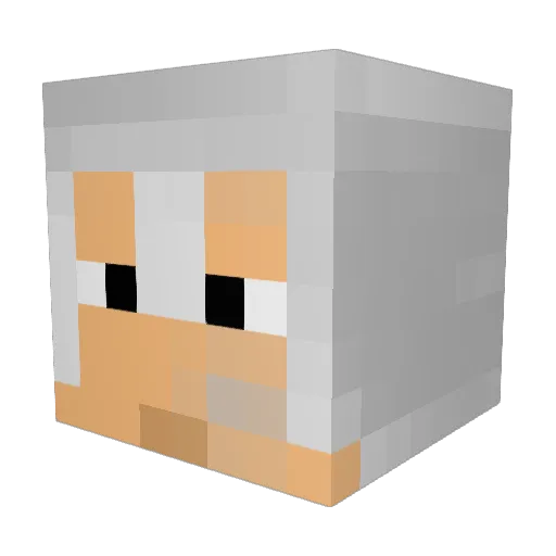 Adenezilla Minecraft avatar head, 3D render