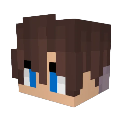 AdeptAmateur Minecraft avatar head, 3D render