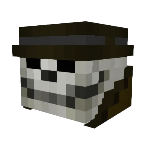 AdeptPL Minecraft avatar head, 3D render