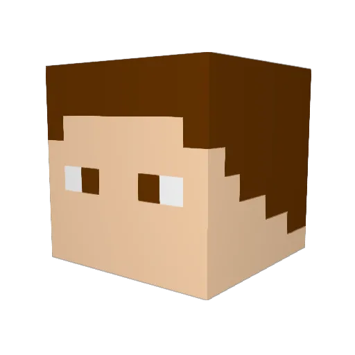 Adept_Agent Minecraft avatar head, 3D render