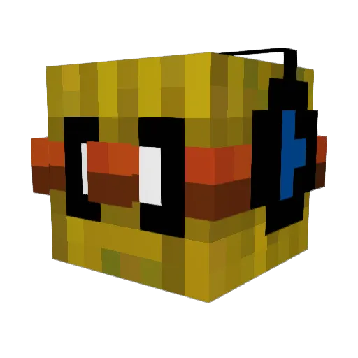 AdequateHaybale Minecraft avatar head, 3D render
