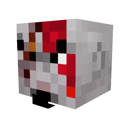 Ader_100 Minecraft avatar head, 3D render