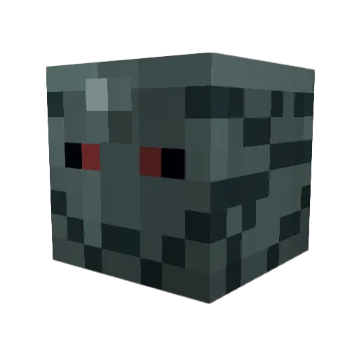 Aderrox Minecraft avatar head, 3D render