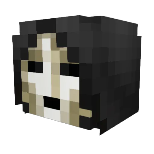 Aderrus Minecraft avatar head, 3D render