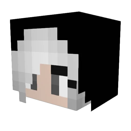 Aderyn24 Minecraft avatar head, 3D render