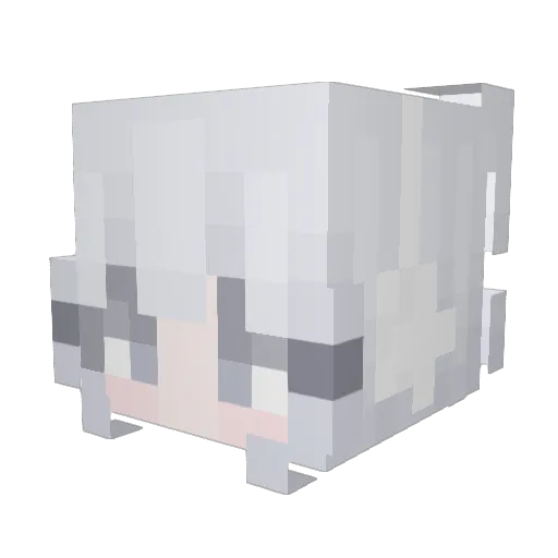 Adesiak Minecraft avatar head, 3D render