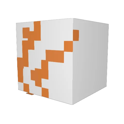 Adetro Minecraft avatar head, 3D render
