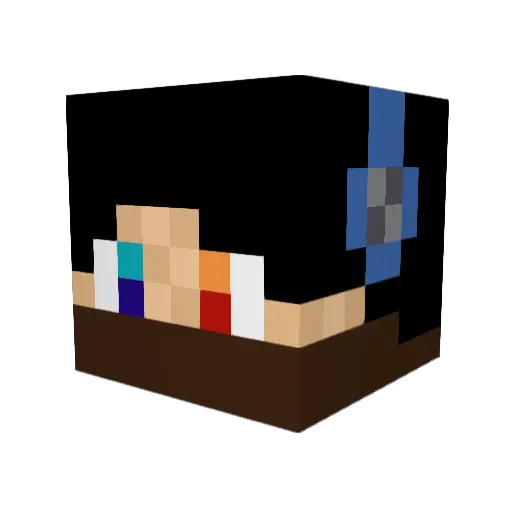 AdexPro Minecraft avatar head, 3D render