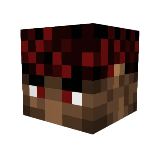 Adexios Minecraft avatar head, 3D render