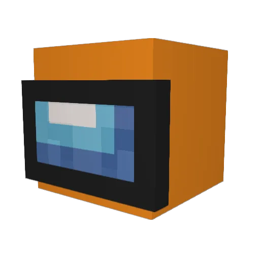 Adfaco Minecraft avatar head, 3D render