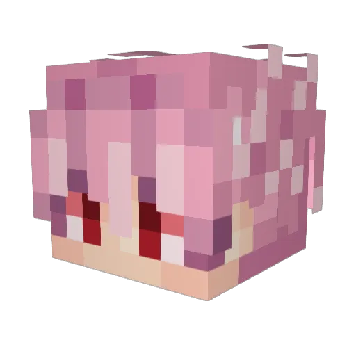 AdhaM5 Minecraft avatar head, 3D render