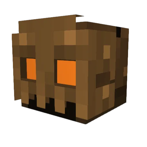 Adhelkab Minecraft avatar head, 3D render
