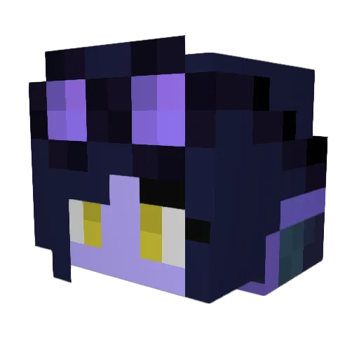 Adhes Minecraft avatar head, 3D render