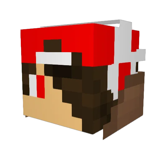Adhitya_Rimba Minecraft avatar head, 3D render