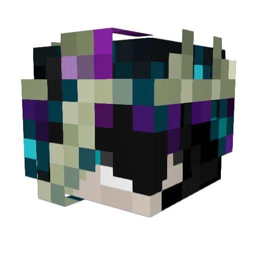 Adhixv Minecraft avatar head, 3D render
