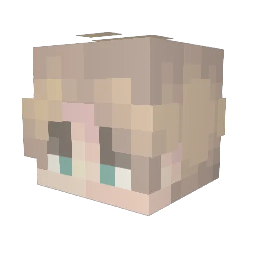 Adhugamer Minecraft avatar head, 3D render