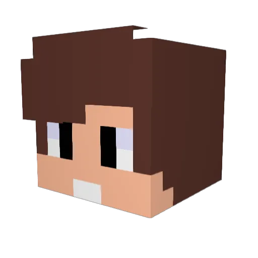 Adi1345 Minecraft avatar head, 3D render
