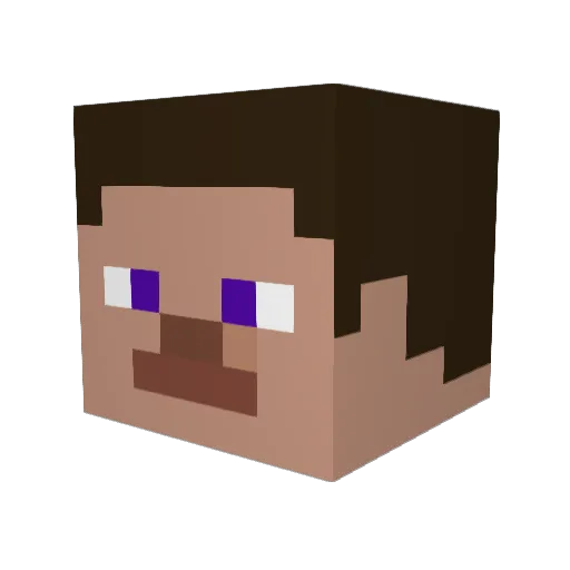 Adi149 Minecraft avatar head, 3D render