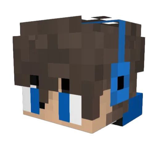 AdiBadixYT Minecraft avatar head, 3D render