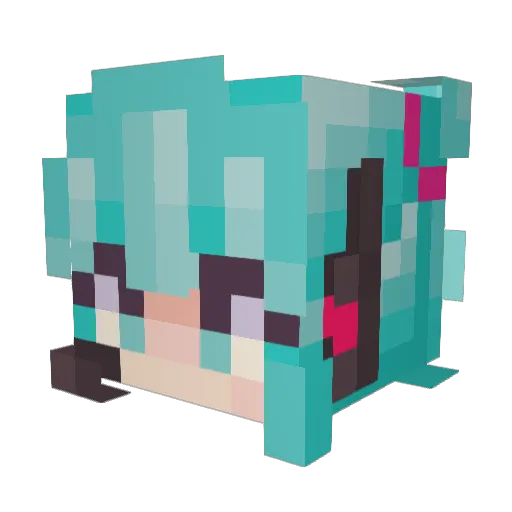 AdiGoCrazy Minecraft avatar head, 3D render