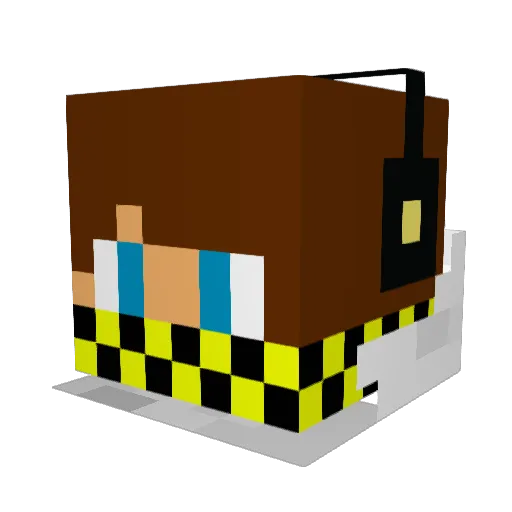 AdiJonny Minecraft avatar head, 3D render
