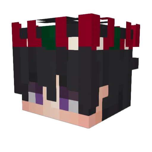 AdiK0i Minecraft avatar head, 3D render