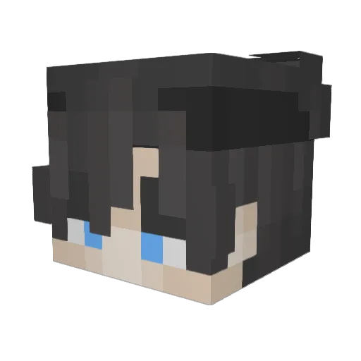AdiOof Minecraft avatar head, 3D render