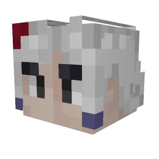AdiPlay24 Minecraft avatar head, 3D render